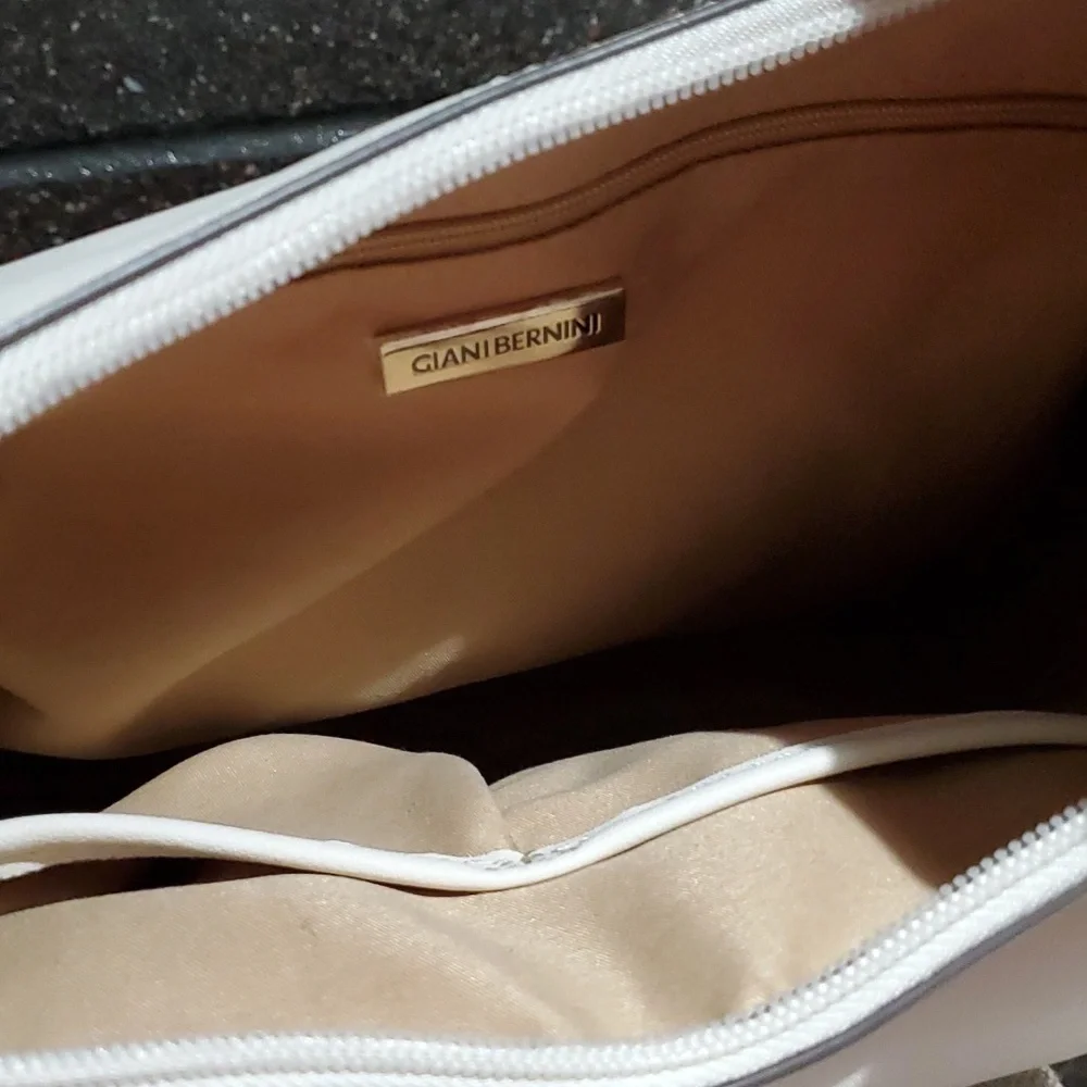 NWT GB GIANI BERNINI BARK IVORY BAG NEW - Picture 7 of 8